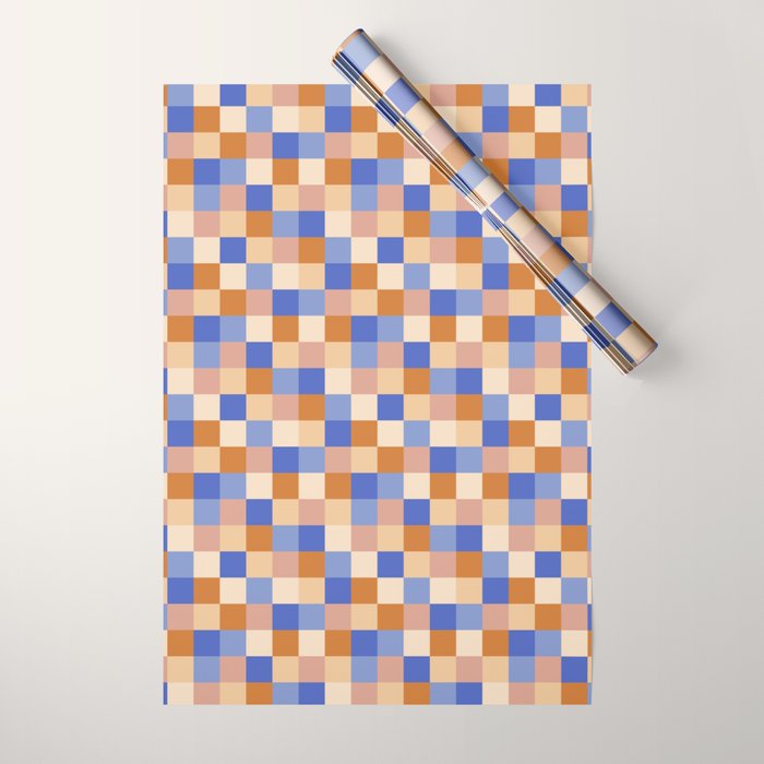 Bold Retro Checks Pattern - Small XXIX Wrapping Paper Gallery Image 1