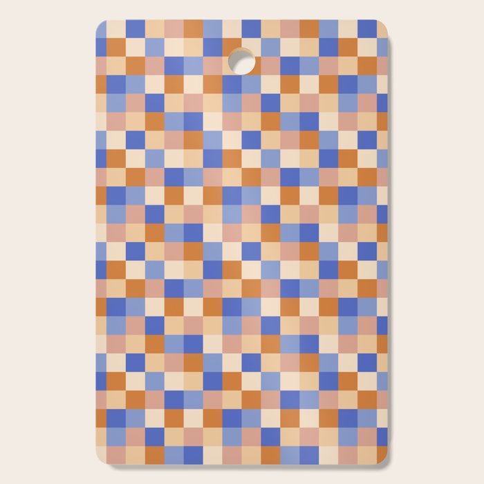 Bold Retro Checks Pattern - Small XXIX Cutting Board Gallery Image 1
