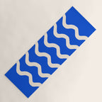 Sapphire Blue Ocean Waves Yoga Mat Gallery Image 1
