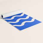 Sapphire Blue Ocean Waves Yoga Mat Gallery Image 2