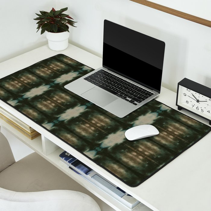 Emerald Shibori Desk Mat Gallery Image 2