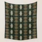 Emerald Shibori Wall Tapestry Gallery Image 4