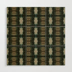 Emerald Shibori Wood Wall Art Gallery Image 1