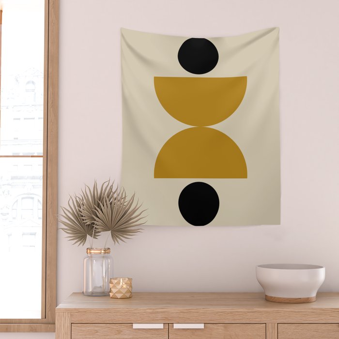 abstract moon  Wall Tapestry Gallery Image 2