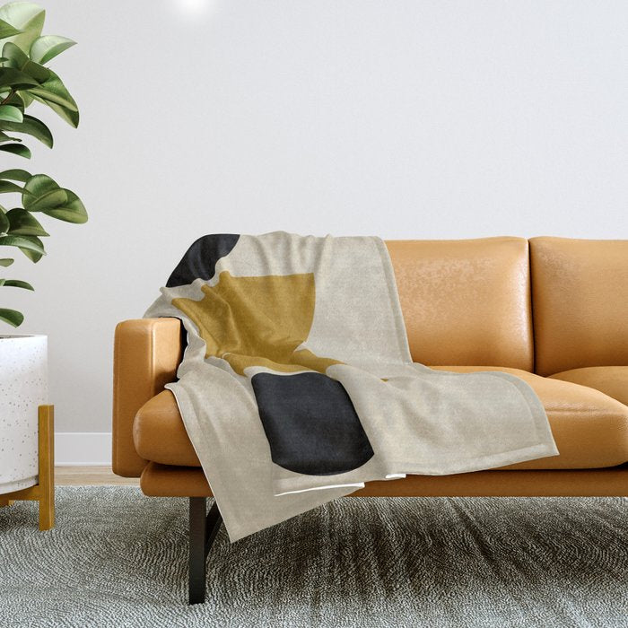 abstract moon  Throw Blanket Gallery Image 1
