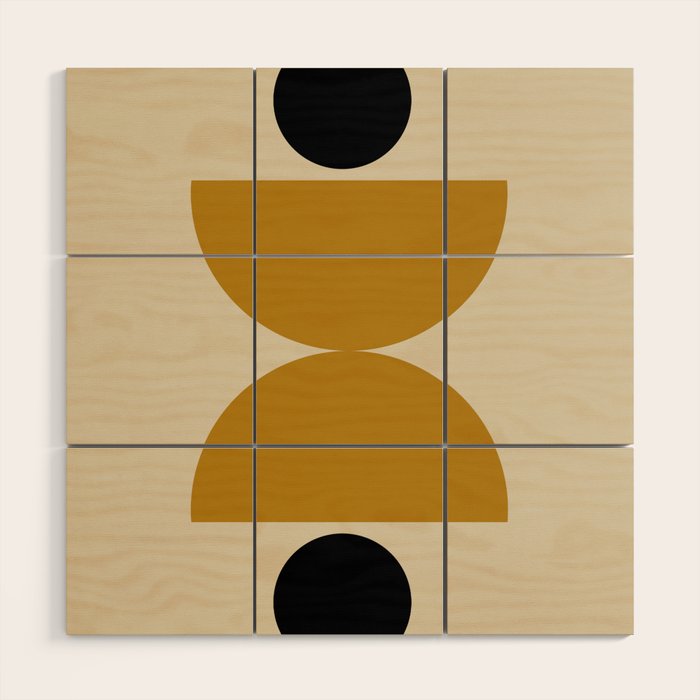 abstract moon  Wood Wall Art Gallery Image 1