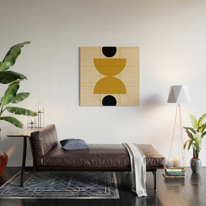 abstract moon  Wood Wall Art Gallery Image 2