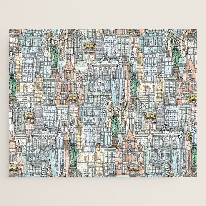 New York watercolor Jigsaw Puzzle Gallery Image 1