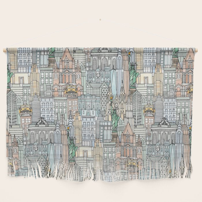 New York watercolor Wall Hanging Gallery Image 1