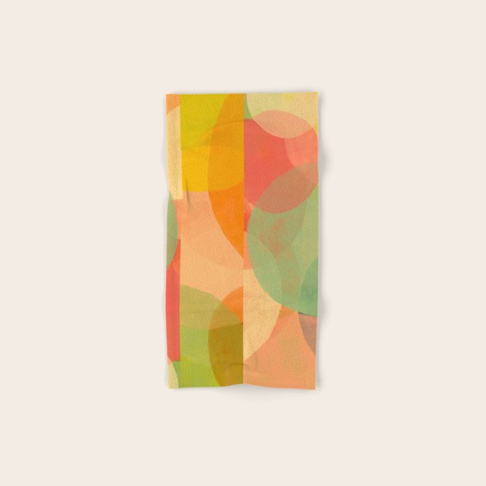 Mid-Century Abstract Art Print - Organic Abstract #1 Bath Towel Gallery Image 1