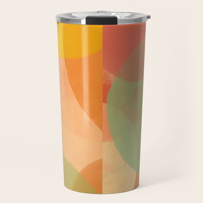 Mid-Century Abstract Art Print - Organic Abstract #1 Travel Mug Gallery Image 1
