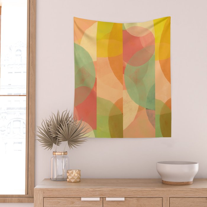 Mid-Century Abstract Art Print - Organic Abstract #1 Wall Tapestry Gallery Image 2