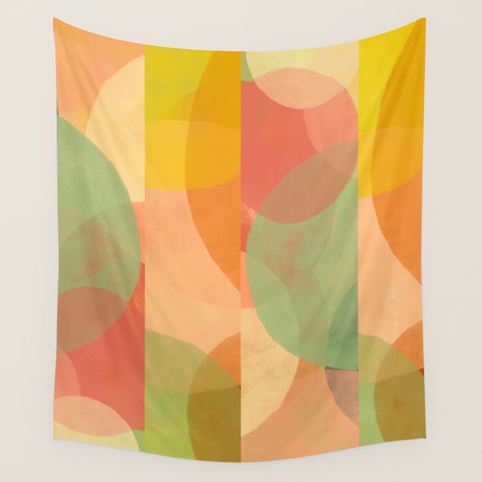 Mid-Century Abstract Art Print - Organic Abstract #1 Wall Tapestry Gallery Image 1