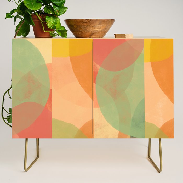 Mid-Century Abstract Art Print - Organic Abstract #1 Credenza Gallery Image 1