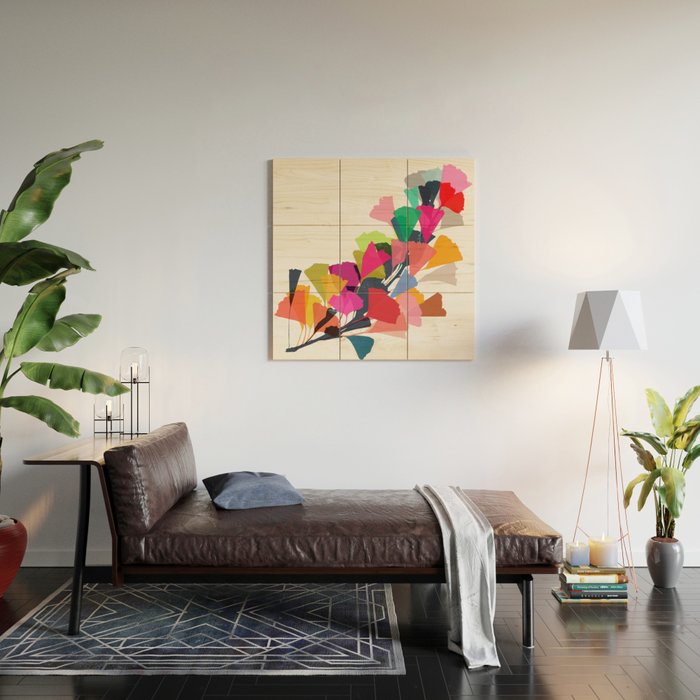 ginkgo 4 Wood Wall Art Gallery Image 2