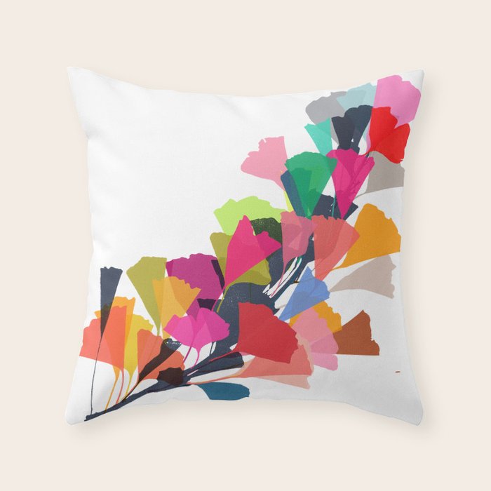 ginkgo 4 Throw Pillow Gallery Image 6