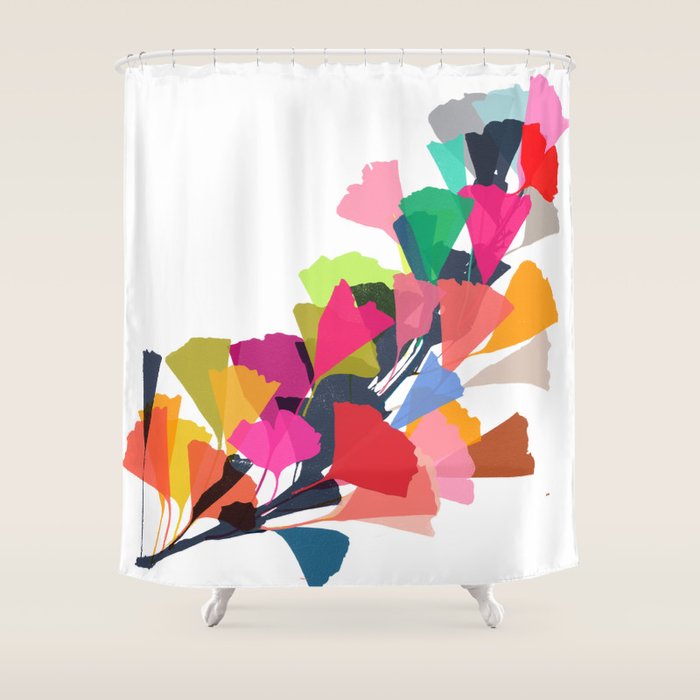 ginkgo 4 Shower Curtain Gallery Image 1