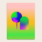 Tuscan  Landscape - Ombre Colors Minimalist Modern Abstract Iluustration  Notebook Gallery Image 4