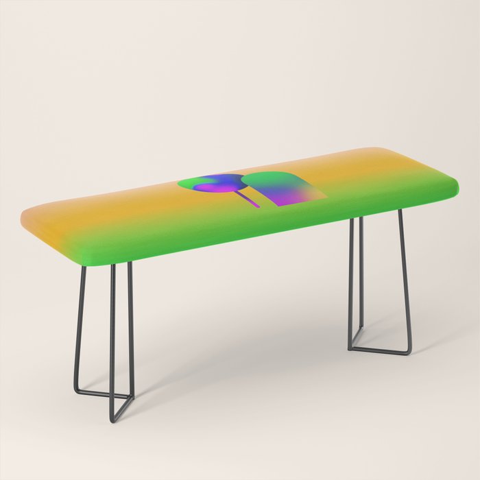 Tuscan  Landscape - Ombre Colors Minimalist Modern Abstract Iluustration  Bench Gallery Image 1
