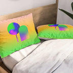 Tuscan  Landscape - Ombre Colors Minimalist Modern Abstract Iluustration  Pillow Sham Gallery Image 2
