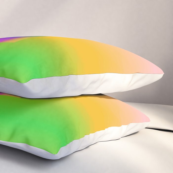 Tuscan  Landscape - Ombre Colors Minimalist Modern Abstract Iluustration  Pillow Sham Gallery Image 3