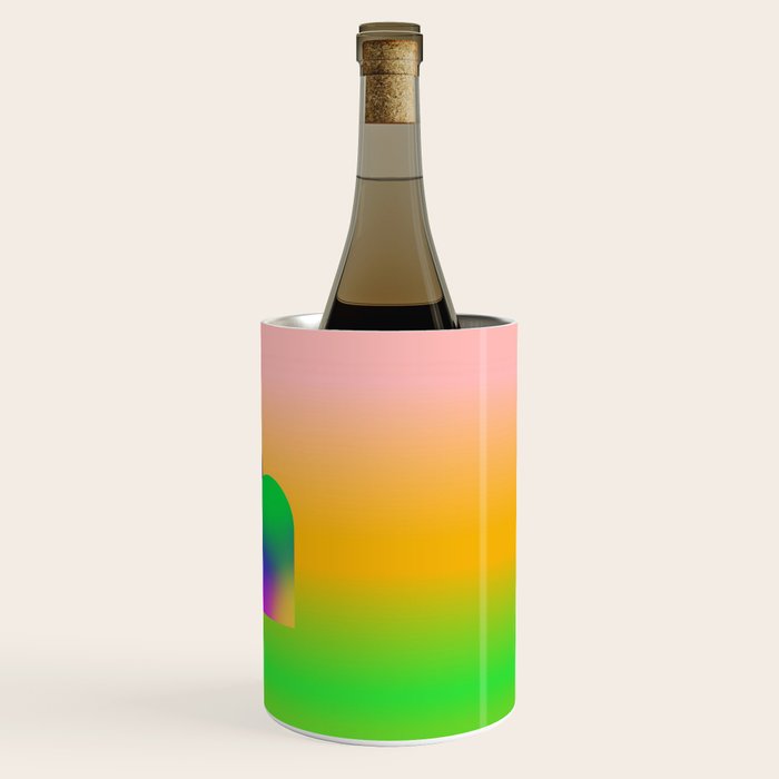 Tuscan  Landscape - Ombre Colors Minimalist Modern Abstract Iluustration  Wine Chiller Gallery Image 3