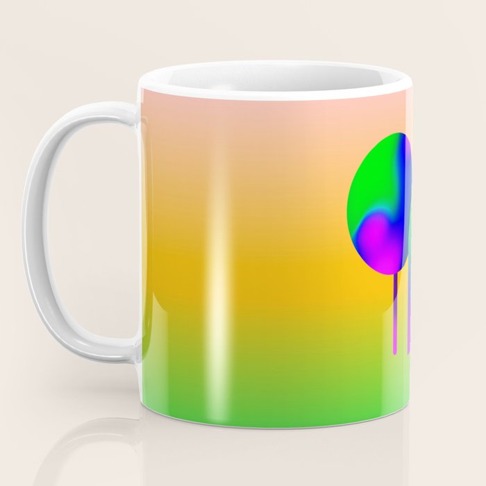 Tuscan  Landscape - Ombre Colors Minimalist Modern Abstract Iluustration  Coffee Mug Gallery Image 3