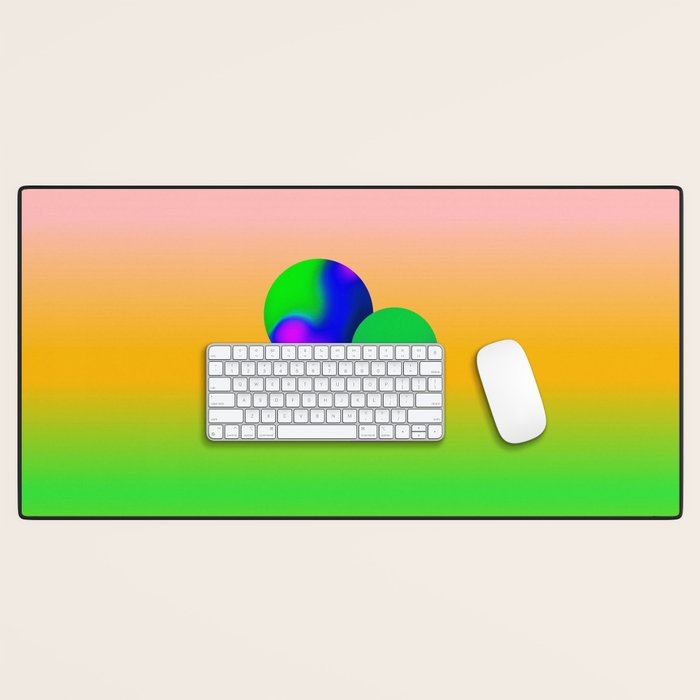 Tuscan  Landscape - Ombre Colors Minimalist Modern Abstract Iluustration  Desk Mat Gallery Image 1