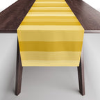 Mixed Stripes Pattern XI Golden Yellow Table Runner Gallery Image 1