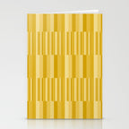 Mixed Stripes Pattern XI Golden Yellow Stationery Card Gallery Image 2