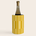 Mixed Stripes Pattern XI Golden Yellow Wine Chiller Gallery Image 3