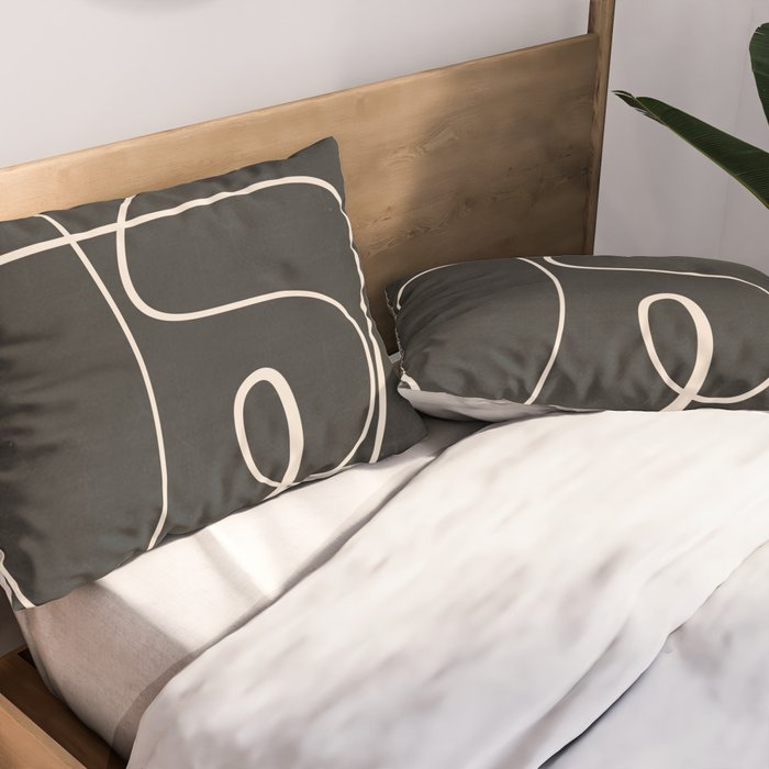 Abstract line art 49 Pillow Sham Gallery Image 2