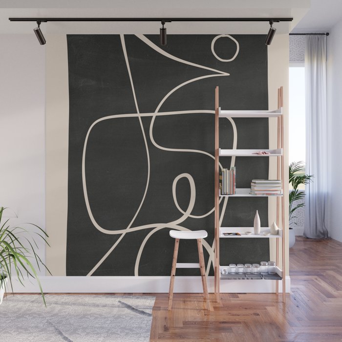 Abstract line art 49 Wall Mural Gallery Image 1