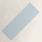 Light Ice Blue Pale Solid Color Yoga Mat Gallery Image 1