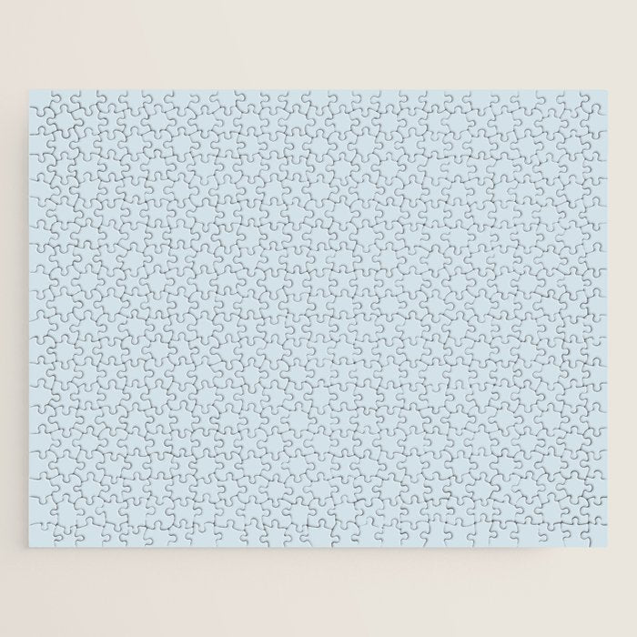 Light Ice Blue Pale Solid Color Jigsaw Puzzle Gallery Image 1