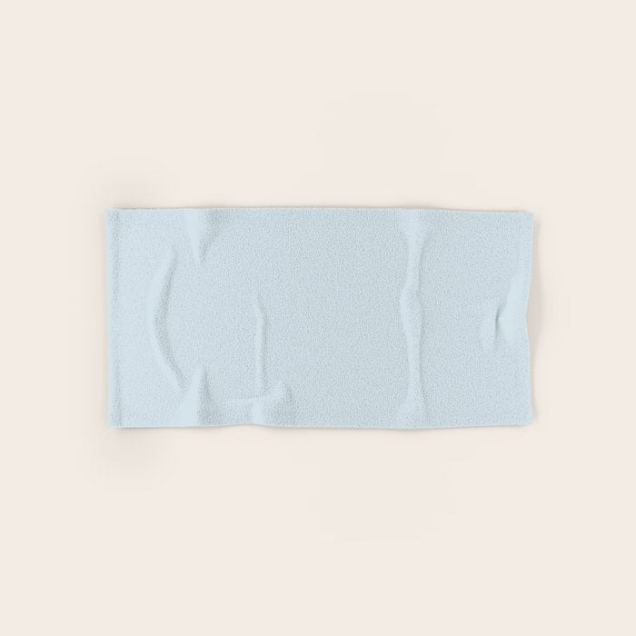 Light Ice Blue Pale Solid Color Bath Towel Gallery Image 1