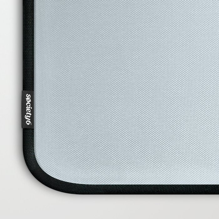 Light Ice Blue Pale Solid Color Laptop Sleeve Gallery Image 3