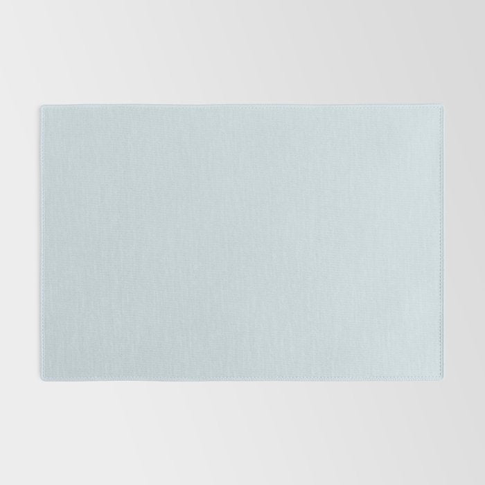 Light Ice Blue Pale Solid Color Rug Gallery Image 2