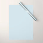 Light Ice Blue Pale Solid Color Wrapping Paper Gallery Image 1