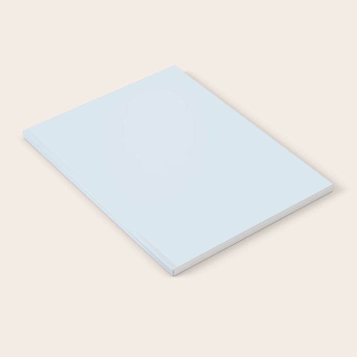 Light Ice Blue Pale Solid Color Notebook Gallery Image 1