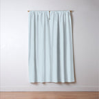 Light Ice Blue Pale Solid Color Window Curtain Gallery Image 3