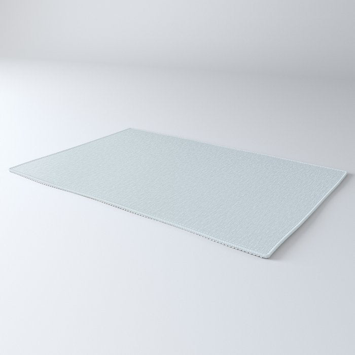 Light Ice Blue Pale Solid Color Rug Gallery Image 3