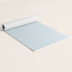 Light Ice Blue Pale Solid Color Yoga Mat Gallery Image 2