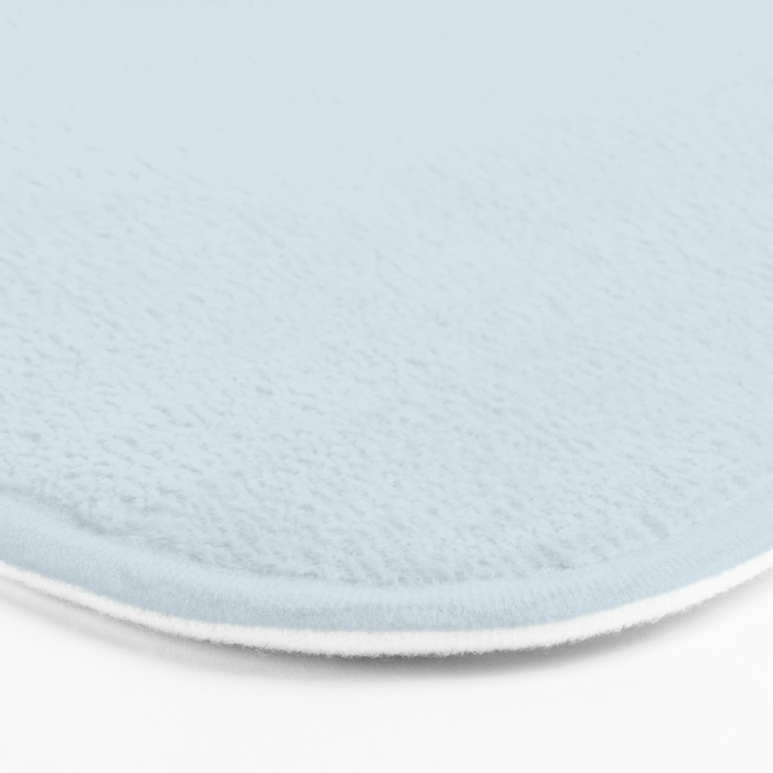 Light Ice Blue Pale Solid Color Bath Mat Gallery Image 3
