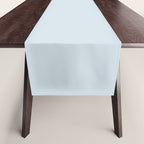 Light Ice Blue Pale Solid Color Table Runner Gallery Image 1