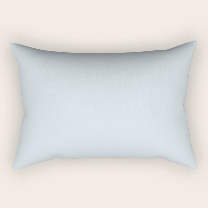 Light Ice Blue Pale Solid Color Rectangular Pillow Gallery Image 2