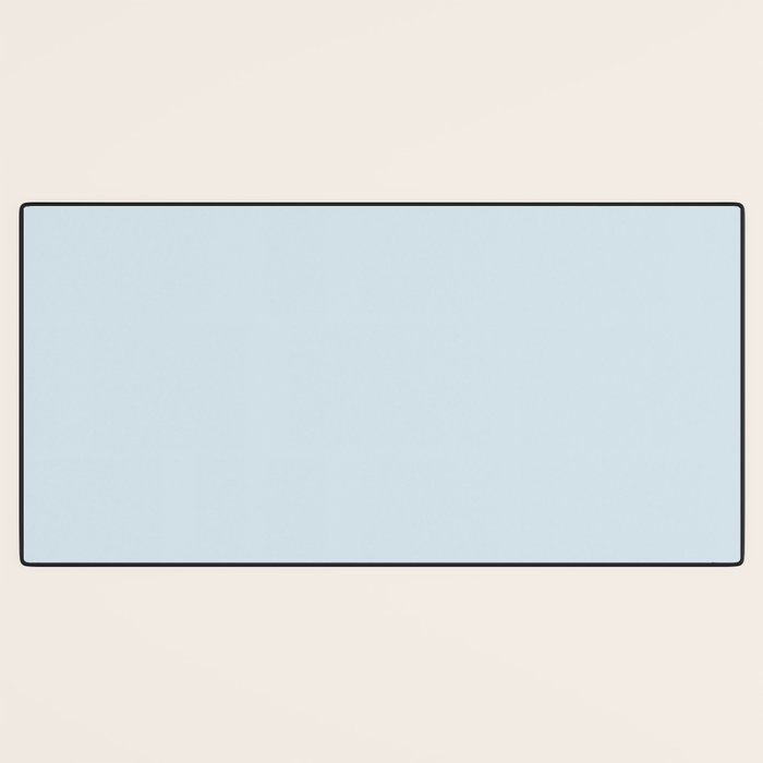 Light Ice Blue Pale Solid Color Desk Mat Gallery Image 3