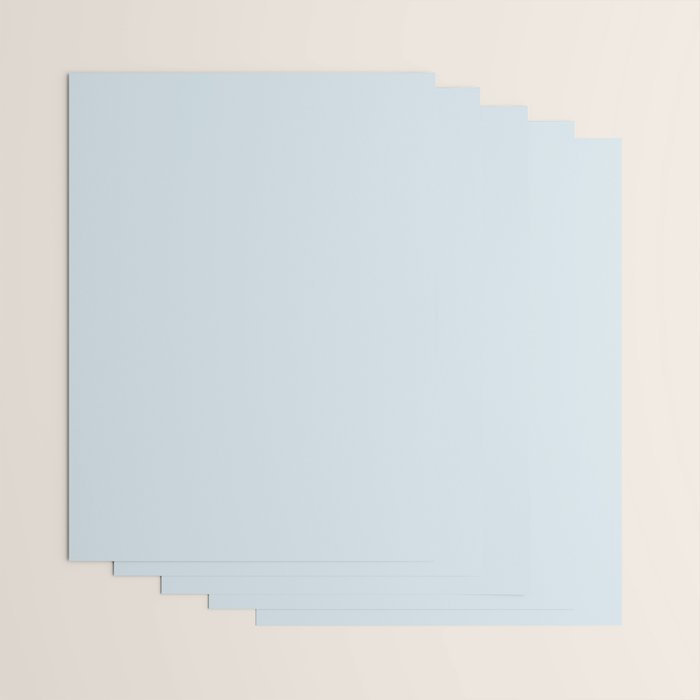Light Ice Blue Pale Solid Color Wrapping Paper Gallery Image 3