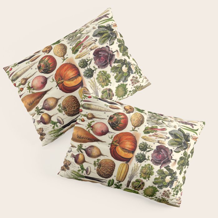 Adolphe Millot Legumes Plant Potageres Vintage Scientific Encyclopedia Illustration Lithograph  Pillow Sham Gallery Image 3