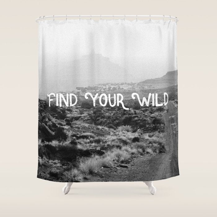 FIND YOUR WILD Shower Curtain Gallery Image 1